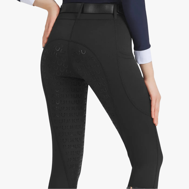 Mason Luxor Men Fashion Mason | Women Horse Riding Leggings Riding Tights Equestrian Breeches with Phone Pockets - Full Seat Silicone