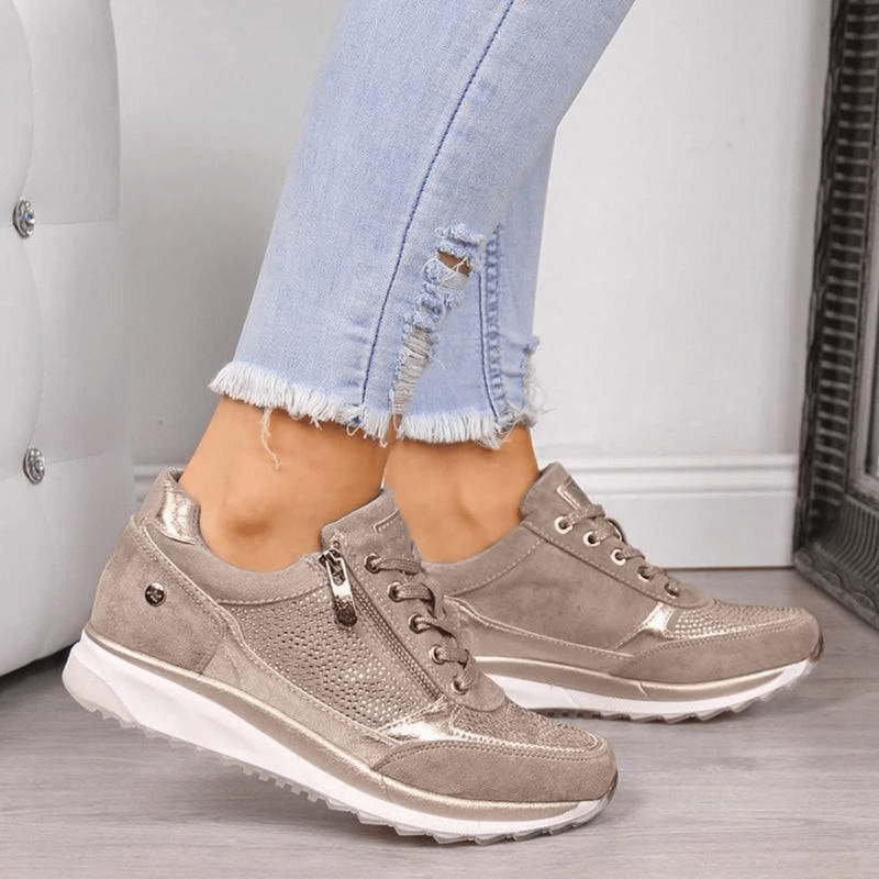 Mason Luxor Men Fashion Mason | Fashion Lace-Up Sneakers with Zip for Women - Comfort Trainers