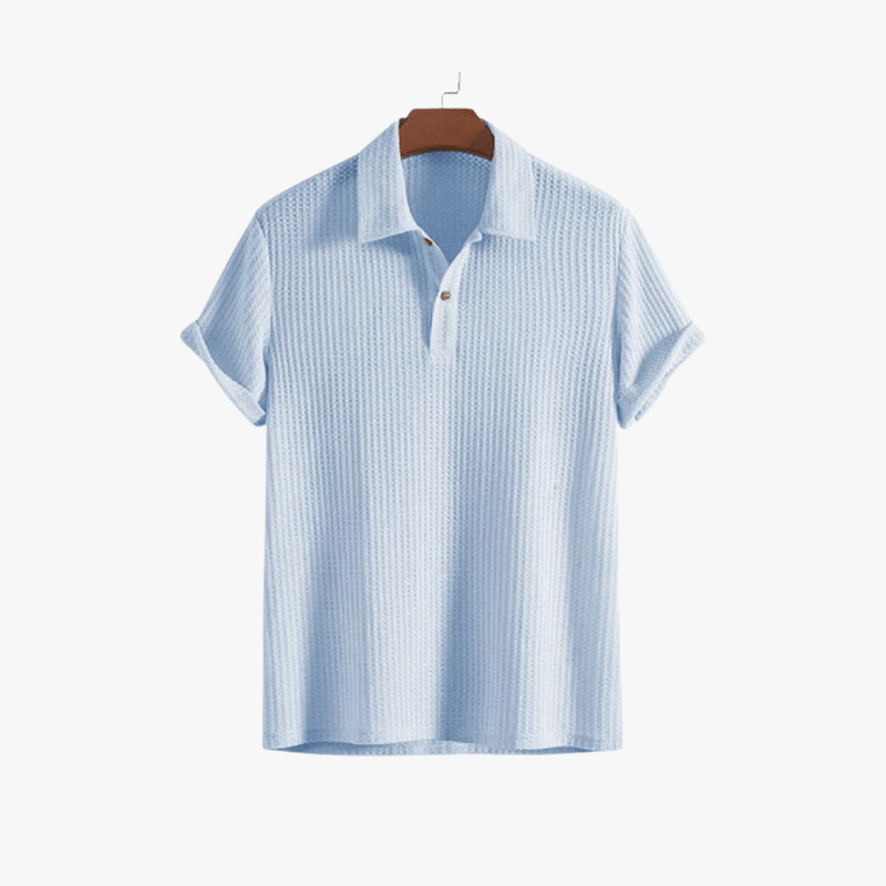 Mason Luxor Men Fashion Mason | Stylish Summer Polo Shirt for Men – Breathable Waffle Knit