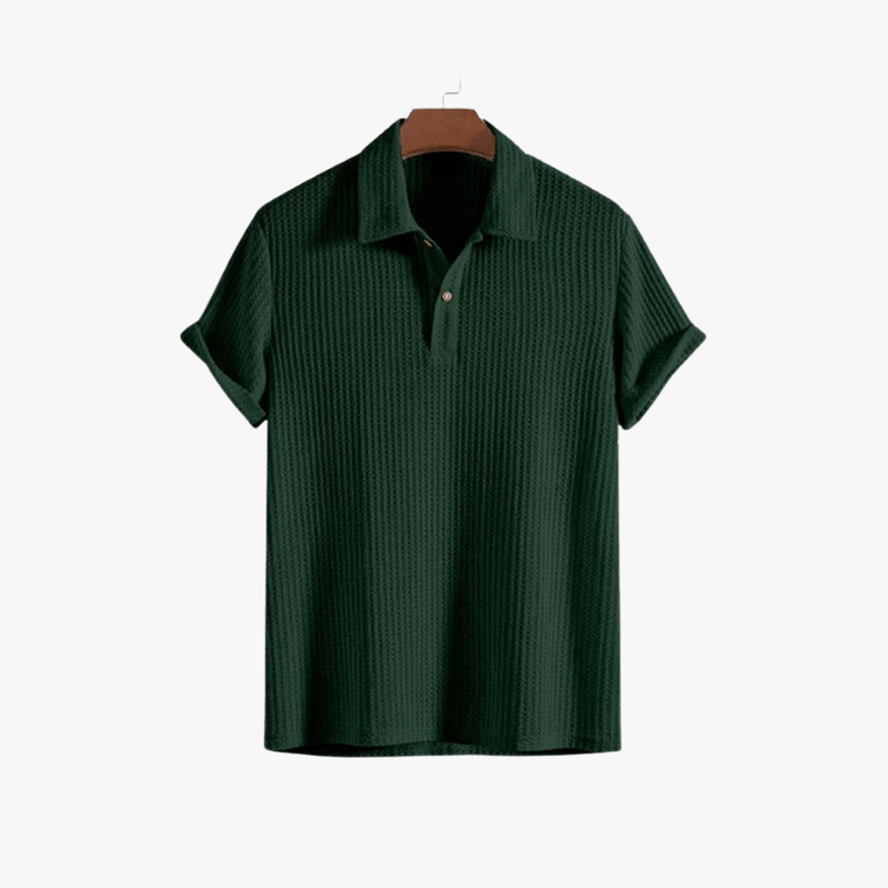 Mason Luxor Men Fashion Mason | Stylish Summer Polo Shirt for Men – Breathable Waffle Knit