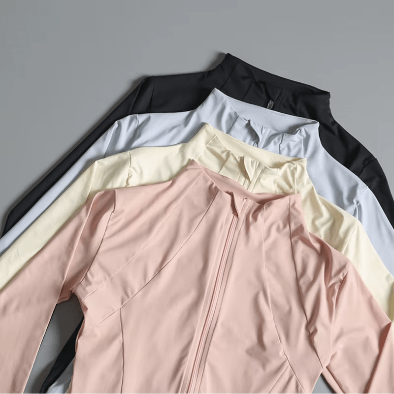 Mason Luxor Men Fashion Mason | Women’s Long Sleeve Sports Jacket – Full Zip Slim Fit Activewear for Gym, Running & Yoga