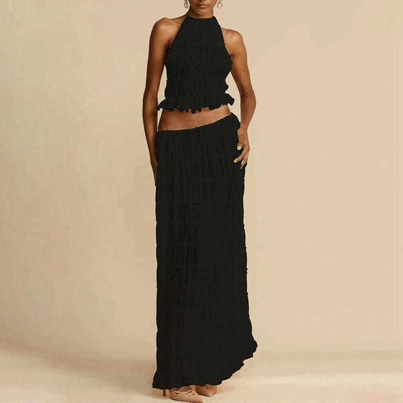 Mason Luxor Men Fashion Mason | Summer Dress Women Sleeveless High Waist Maxi Dress