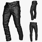 Mason Luxor Men Fashion Mason | Men’s Gothic PU Leather Biker Pants – Rock 'n Roll Attitude