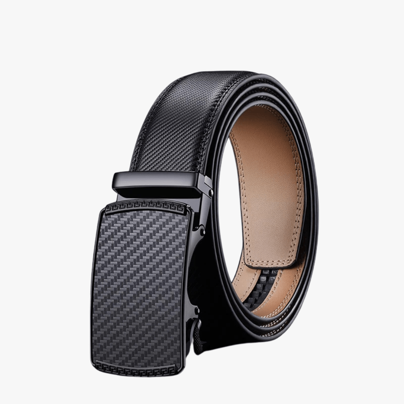 Mason Luxor Men Fashion Mason | Men's Belt, Leather Ratchet Belt for Men Dress 1 3/8,Trim to Fit