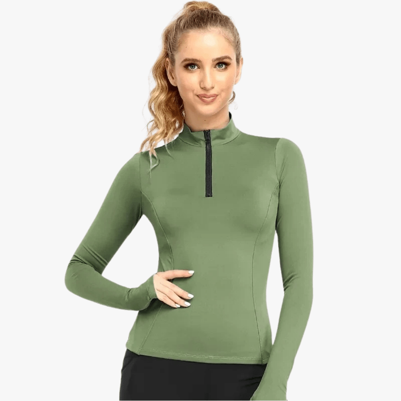 Mason Luxor Men Fashion Mason | Women Equestrian & Sports Base Layer – Long Sleeve Zip Top - Ideal for Horse Riding, Gym & Running