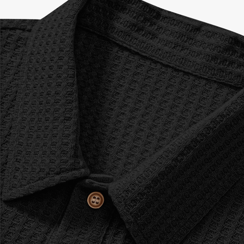 Mason Luxor Men Fashion Mason | Stylish Summer Polo Shirt for Men – Breathable Waffle Knit