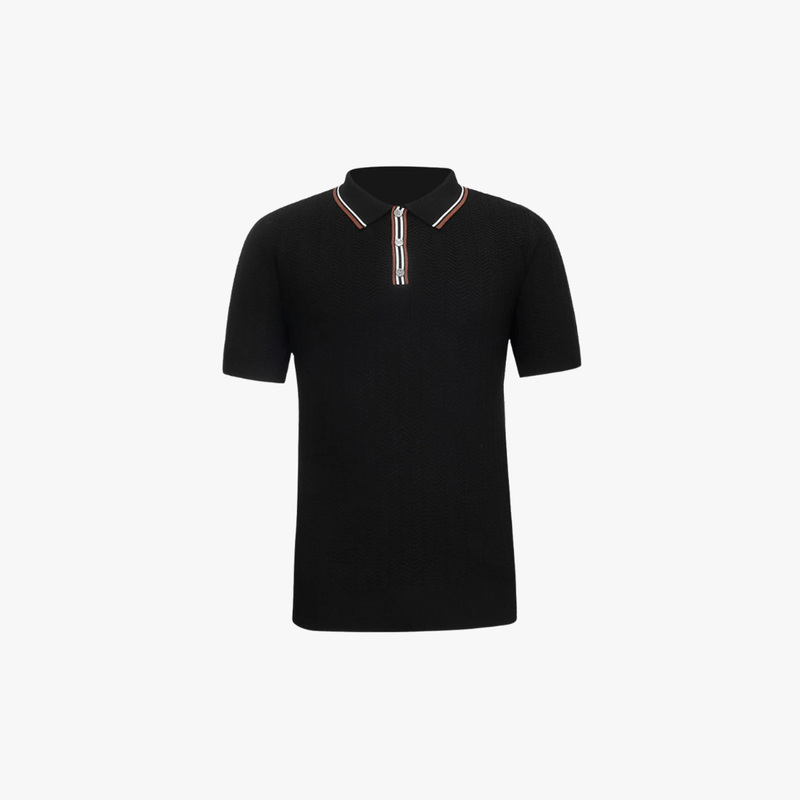 Mason Luxor Men Fashion Mason | Men's Waffle Knit Short Sleeve Casual Polo Shirts