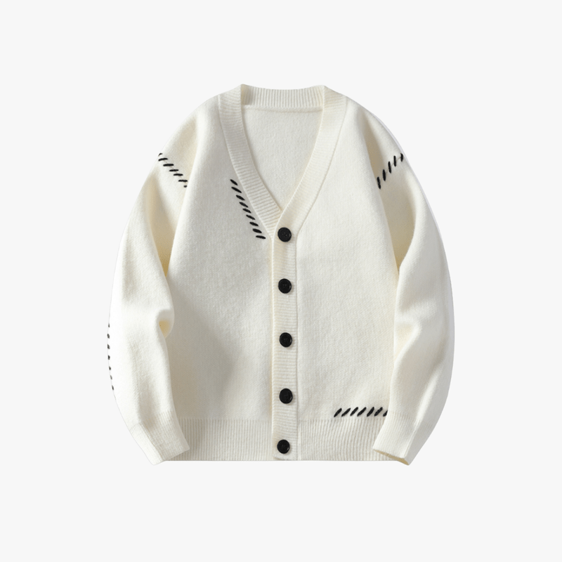 Mason Luxor Men Fashion Mason | Men’s Wool-Blend Knit Cardigan – Soft, Button-Up Winter Sweater