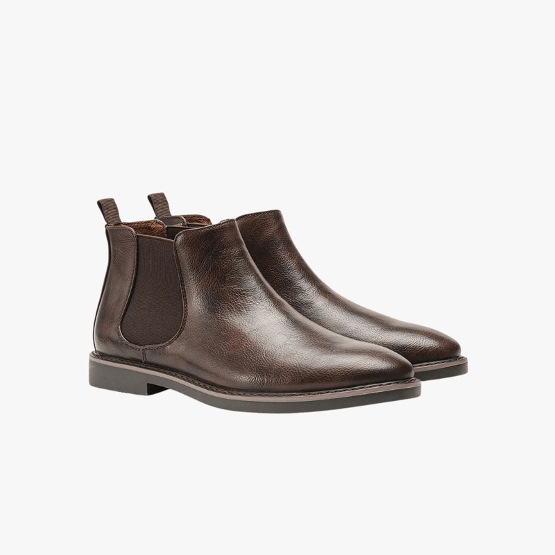 Mason Luxor Men Fashion Mason | Chelsea Boots Men Polished Leather Dress Boots Stylish Classic Retro Slip On Boots for Men