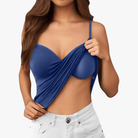 Mason Luxor Men Fashion Mason | Vest Top with Built in Bra with Padded Women's Basic Seamless Camisole