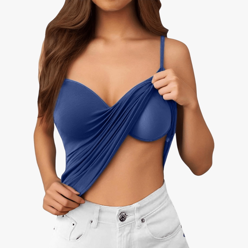 Mason Luxor Men Fashion Mason | Vest Top with Built in Bra with Padded Women's Basic Seamless Camisole
