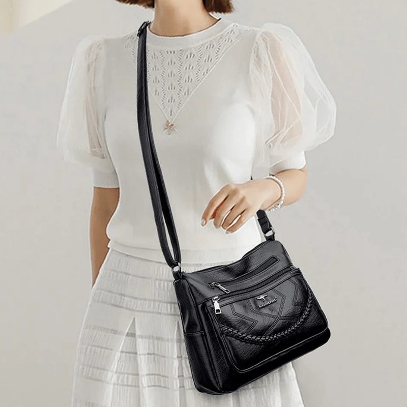 Mason Luxor Men Fashion Mason | Women Leather Shoulder Bag – Classic Style with Pockets Extra Storage