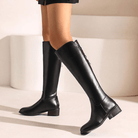 Mason Luxor Men Fashion Mason | Women's Mid Calf Boots Low Heel Knee High Boot Fashion Zip Winter Boots
