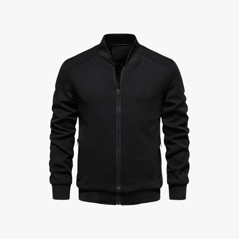 Mason Luxor Men Fashion Mason | Men Waffle Bomber Jacket – Lightweight & Breathable - Textured Knit