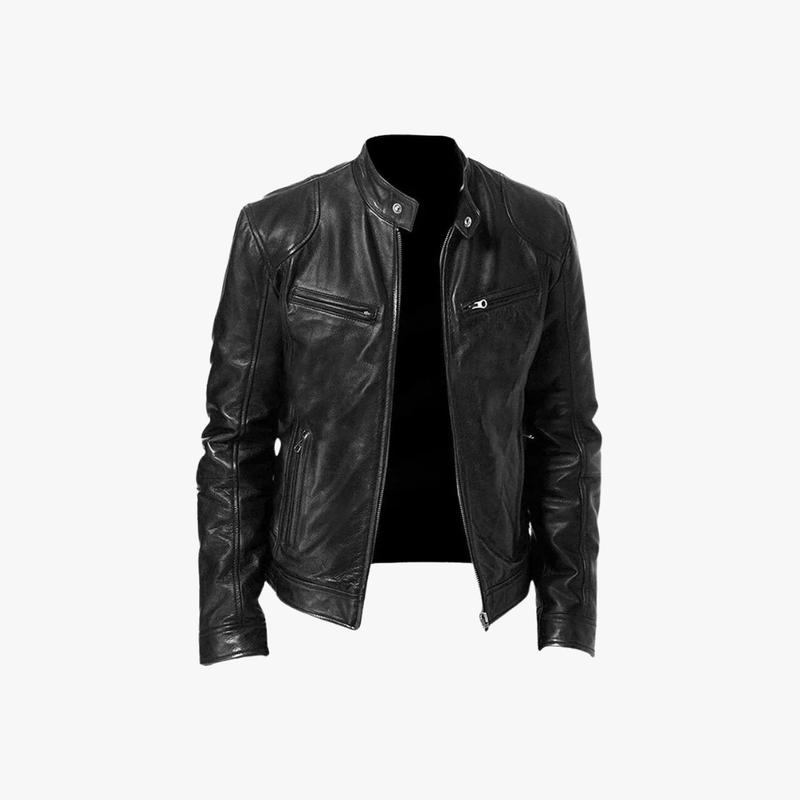 Mason Luxor Men Fashion Mason | Men’s Leather Biker Jacket – Classic Moto Style