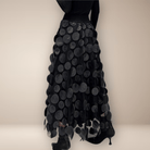 Mason Luxor Men Fashion Mason | Elegant High Waist Mesh Circle Skirt – Maxi Length - Gothic Glam