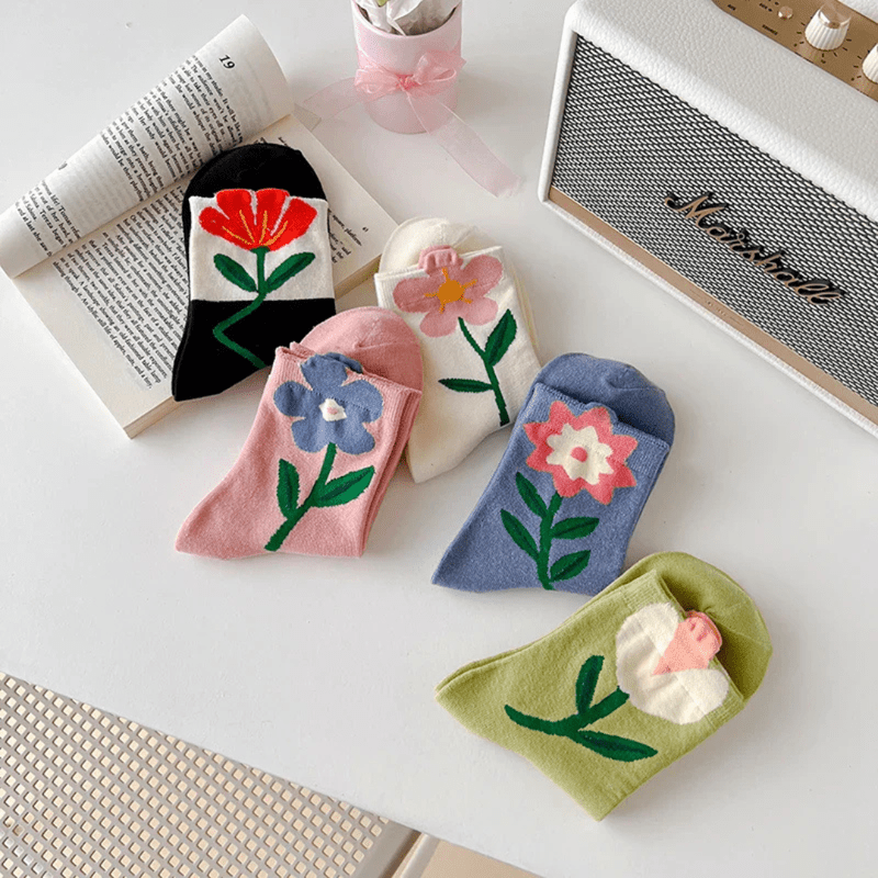 Mason Luxor Men Fashion Mason | Cute Spring Flower Socks for Her - Women’s Garden-Inspired Ankle Socks