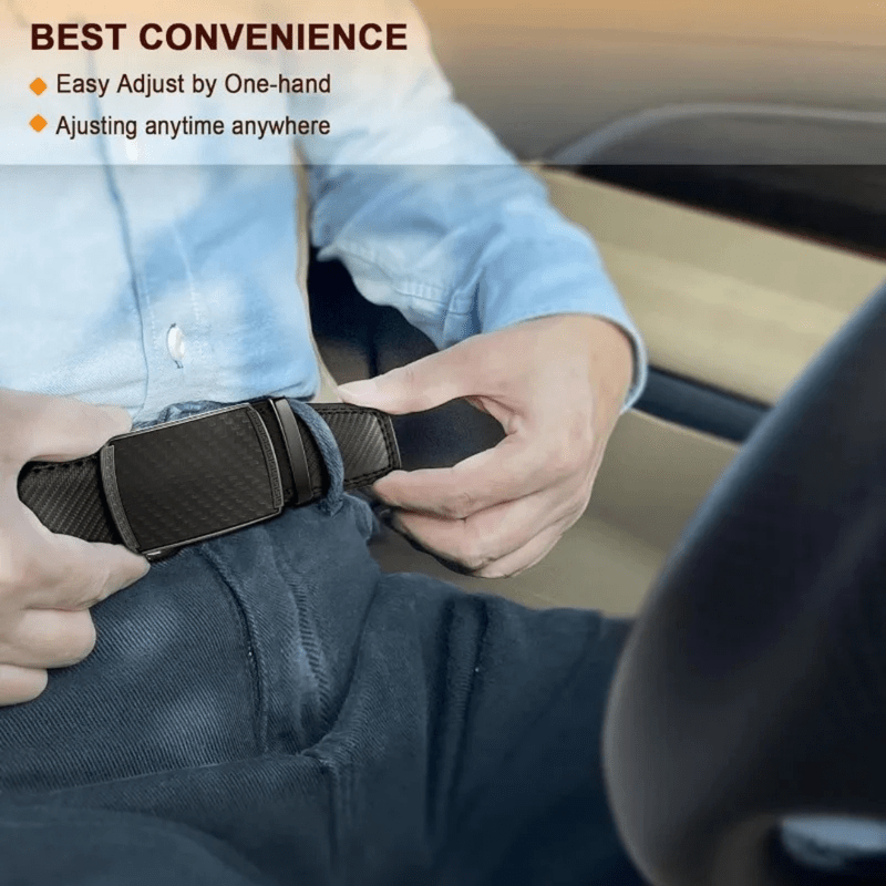 Mason Luxor Men Fashion Mason | Men's Belt, Leather Ratchet Belt for Men Dress 1 3/8,Trim to Fit