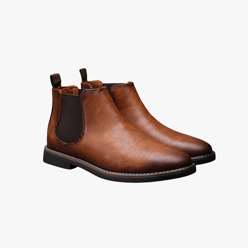 Mason Luxor Men Fashion Mason | Chelsea Boots Men Polished Leather Dress Boots Stylish Classic Retro Slip On Boots for Men