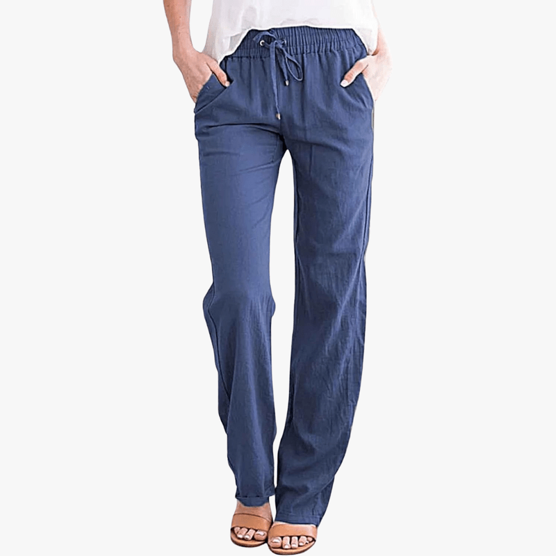 Mason Luxor Men Fashion Mason | Women's Trousers Casual Cotton Linen Pants Elasticated Waist Pants
