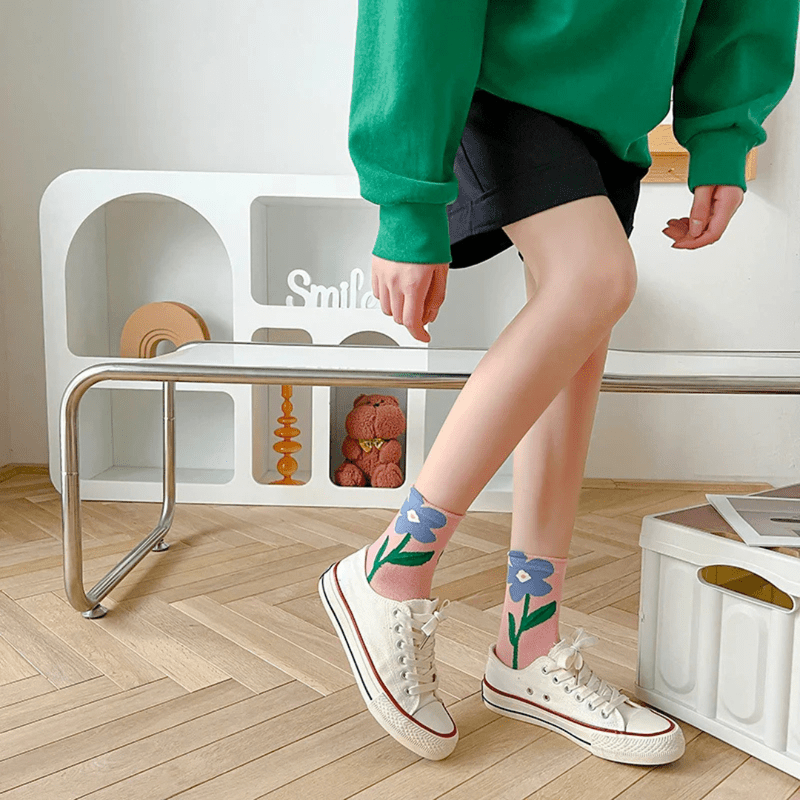 Mason Luxor Men Fashion Mason | Cute Spring Flower Socks for Her - Women’s Garden-Inspired Ankle Socks