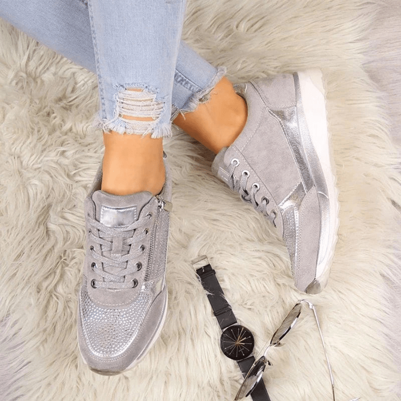 Mason Luxor Men Fashion Mason | Fashion Lace-Up Sneakers with Zip for Women - Comfort Trainers
