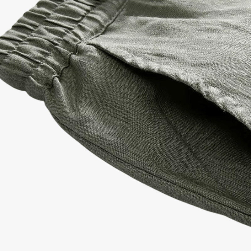 Mason Luxor Men Fashion Mason | Mens Casual Linen Pants Loose Fit Elastic Drawstring Waist Straight-Legs Summer Yoga Beach Long Pants