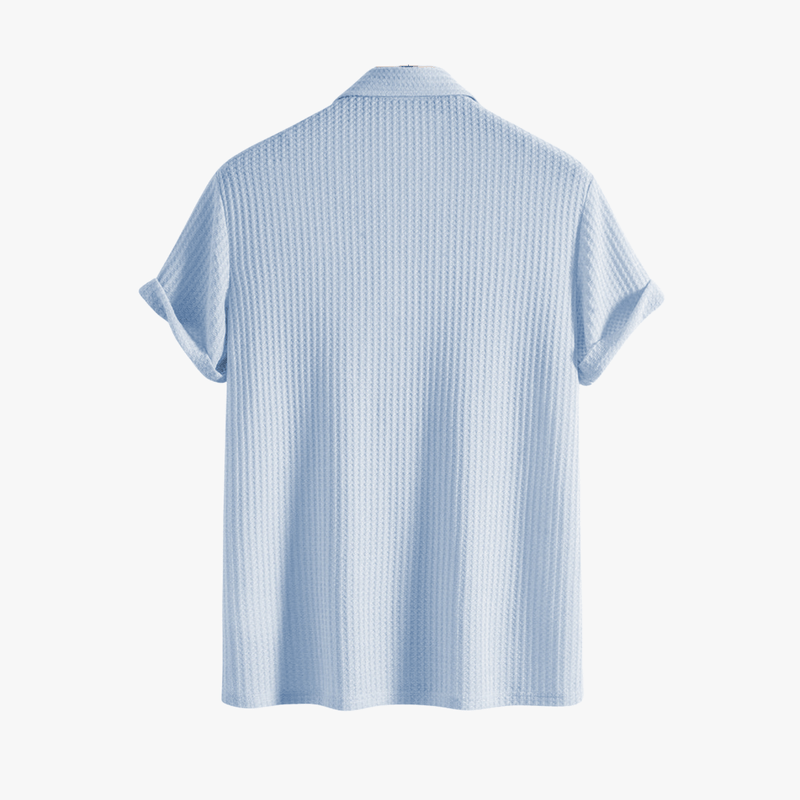 Mason Luxor Men Fashion Mason | Stylish Summer Polo Shirt for Men – Breathable Waffle Knit
