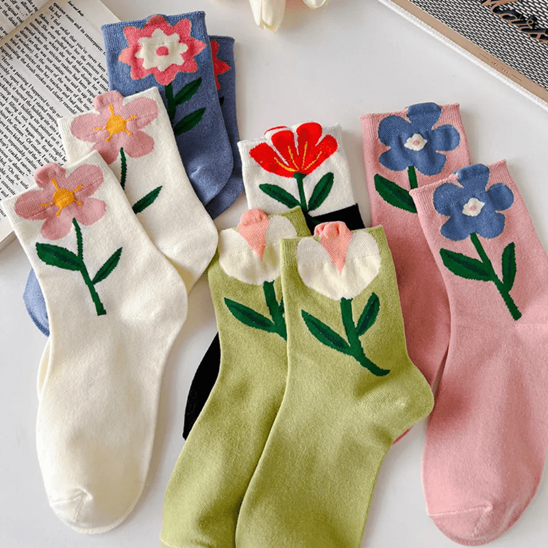 Mason Luxor Men Fashion Mason | Cute Spring Flower Socks for Her - Women’s Garden-Inspired Ankle Socks