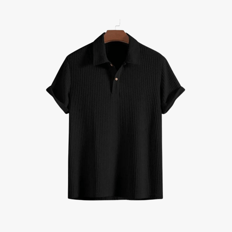 Mason Luxor Men Fashion Mason | Stylish Summer Polo Shirt for Men – Breathable Waffle Knit