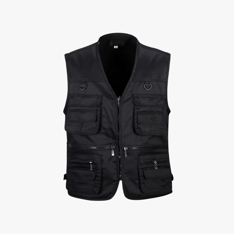 Mason Luxor Men Fashion Mason | Men's Fishing Vest Utility Safari Travel Vest with Pockets Outdoor Work Photo Cargo Fly Summer Vest