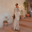 Mason Luxor Men Fashion Mason | Lace Knit Maxi Dress – Summer Beach Cover - 2025 Summer Trend