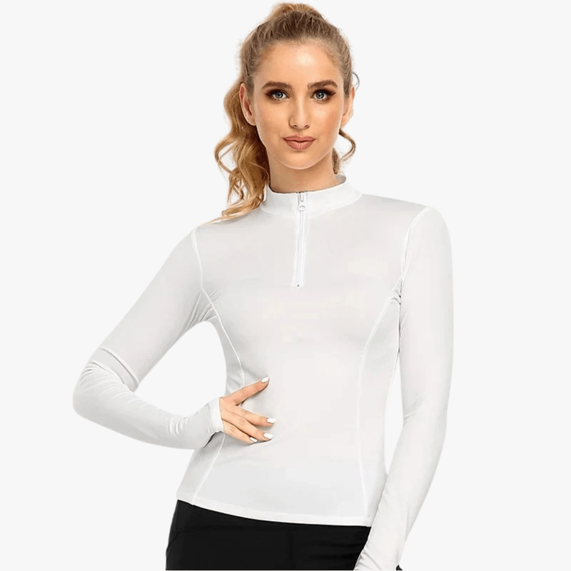 Mason Luxor Men Fashion Mason | Women Equestrian & Sports Base Layer – Long Sleeve Zip Top - Ideal for Horse Riding, Gym & Running