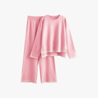 Mason Luxor Men Fashion Mason | Women's Tracksuitst Color Block Long Sleeve Knit Sweater Top and Wide Leg Pants