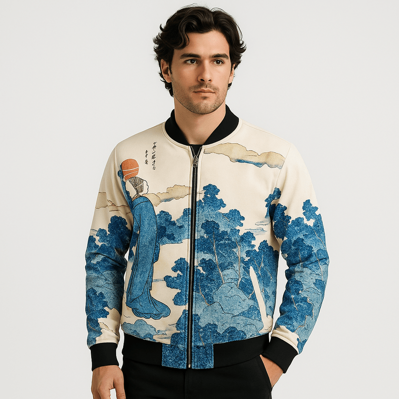 Mason Luxor Men Fashion Mason | Colourful Bomber Jacket for Men – Art-Inspired Statement Style and Plus Size