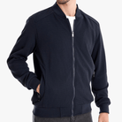 Mason Luxor Men Fashion Mason | Men Waffle Bomber Jacket – Lightweight & Breathable - Textured Knit