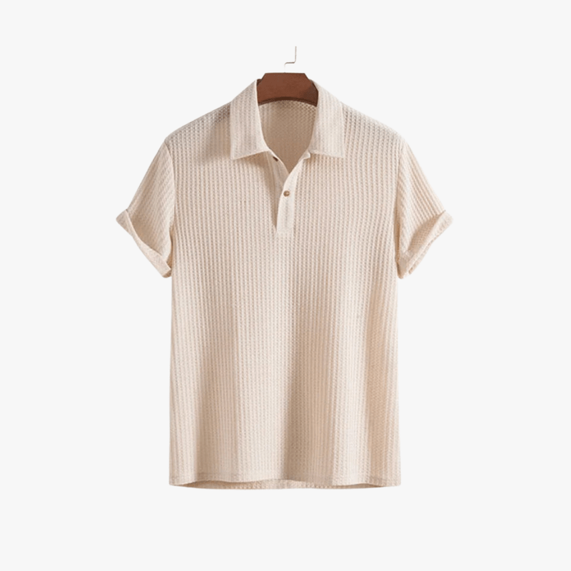 Mason Luxor Men Fashion Mason | Stylish Summer Polo Shirt for Men – Breathable Waffle Knit