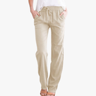 Mason Luxor Men Fashion Mason | Women's Trousers Casual Cotton Linen Pants Elasticated Waist Pants