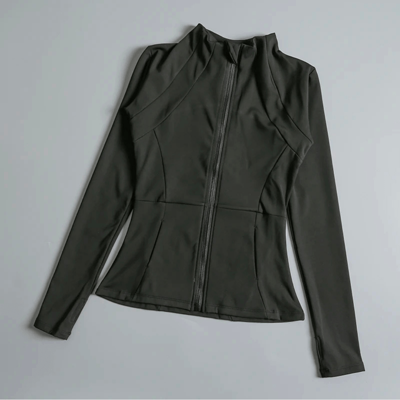 Mason Luxor Men Fashion Mason | Women’s Long Sleeve Sports Jacket – Full Zip Slim Fit Activewear for Gym, Running & Yoga