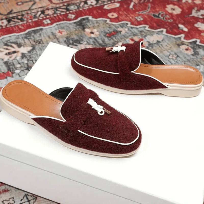 Mason Luxor Men Fashion Mason | Women’s Summer Burgundy Loafers – Summer Slip-On Loafers