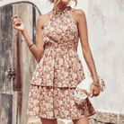 Mason Luxor Men Fashion women dress Mason | Boho Dresses for Women 2025 Floral Mini Dress Summer Dress Vacation Beach