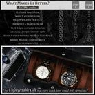 Mason | Luxury Leather Watch Roll – Travel Case for 1–4 Watches with Snap Closure - Mason Luxor Men Fashion