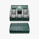 Mason | Luxury Leather Watch Roll – Travel Case for 1–4 Watches with Snap Closure - Mason Luxor Men Fashion