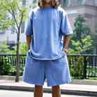 Mason | Men’s 100% Cotton Co - Ord Set – Oversized T-Shirt & Shorts Lounge Set - Mason Luxor
