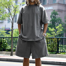 Mason | Men’s 100% Cotton Co - Ord Set – Oversized T-Shirt & Shorts Lounge Set - Mason Luxor