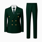 Mason | Mens 2 Piece Double Breasted Suit Slim Fit Tuxedo Blazer and Pants - Mason Luxor