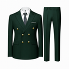 Mason | Mens 2 Piece Double Breasted Suit Slim Fit Tuxedo Blazer and Pants for Wedding Prom Homecoming - Mason Luxor