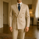 Mason | Mens 2 Piece Double Breasted Suit Slim Fit Tuxedo Blazer and Pants for Wedding Prom Homecoming - Mason Luxor Men Fashion