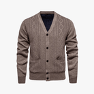 Mason | Men’s Cable Knit Button Cardigan - Mason Luxor