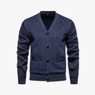 Mason | Men’s Cable Knit Button Cardigan - Mason Luxor